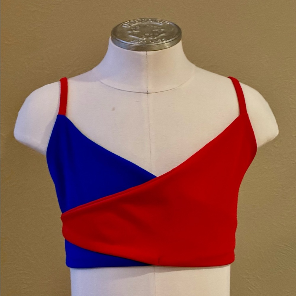 Five Dancewear Red and Blue Women's Top